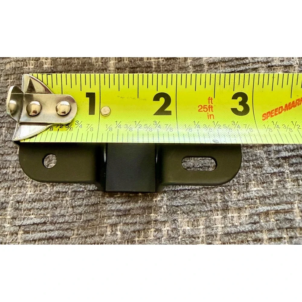 Curtain Rod Brackets Set of 2 Like New Matte Black Metal Industrial